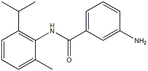 3-amino-N-[2-methyl-6-(propan-2-yl)phenyl]benzamide 结构式