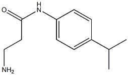 3-amino-N-[4-(propan-2-yl)phenyl]propanamide 结构式