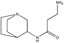 3-amino-N-1-azabicyclo[2.2.2]oct-3-ylpropanamide 结构式