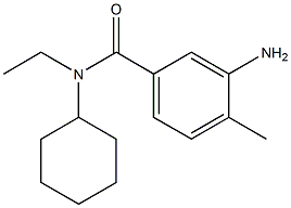 3-amino-N-cyclohexyl-N-ethyl-4-methylbenzamide 结构式