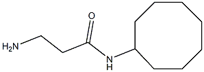 3-amino-N-cyclooctylpropanamide 结构式