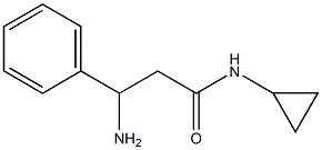 3-amino-N-cyclopropyl-3-phenylpropanamide 结构式