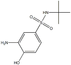 3-amino-N-tert-butyl-4-hydroxybenzene-1-sulfonamide 结构式