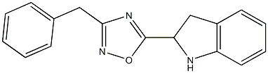 3-benzyl-5-(2,3-dihydro-1H-indol-2-yl)-1,2,4-oxadiazole 结构式