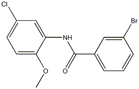 3-bromo-N-(5-chloro-2-methoxyphenyl)benzamide 结构式