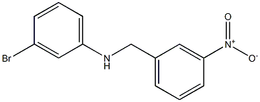 3-bromo-N-[(3-nitrophenyl)methyl]aniline 结构式