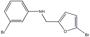 3-bromo-N-[(5-bromofuran-2-yl)methyl]aniline 结构式