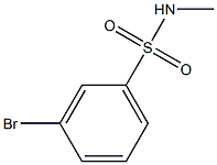 3-bromo-N-methylbenzene-1-sulfonamide 结构式