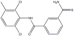 3-carbamothioyl-N-(2,6-dichloro-3-methylphenyl)benzamide 结构式