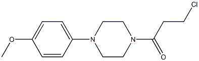 3-chloro-1-[4-(4-methoxyphenyl)piperazin-1-yl]propan-1-one 结构式