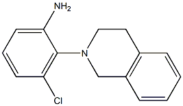 3-chloro-2-(1,2,3,4-tetrahydroisoquinolin-2-yl)aniline 结构式