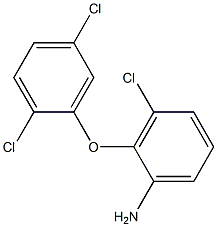 3-chloro-2-(2,5-dichlorophenoxy)aniline 结构式