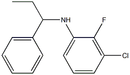 3-chloro-2-fluoro-N-(1-phenylpropyl)aniline 结构式