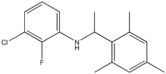 3-chloro-2-fluoro-N-[1-(2,4,6-trimethylphenyl)ethyl]aniline 结构式