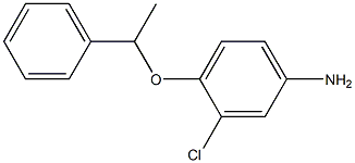 3-chloro-4-(1-phenylethoxy)aniline 结构式