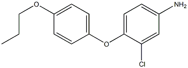 3-chloro-4-(4-propoxyphenoxy)aniline 结构式