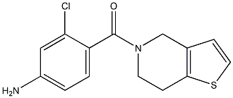 3-chloro-4-(6,7-dihydrothieno[3,2-c]pyridin-5(4H)-ylcarbonyl)aniline 结构式