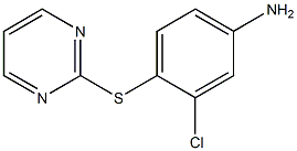 3-chloro-4-(pyrimidin-2-ylsulfanyl)aniline 结构式