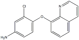 3-chloro-4-(quinolin-8-yloxy)aniline 结构式