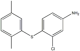 3-chloro-4-[(2,5-dimethylphenyl)sulfanyl]aniline 结构式