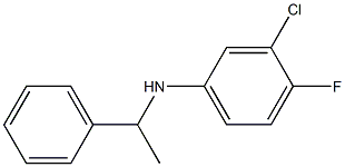 3-chloro-4-fluoro-N-(1-phenylethyl)aniline 结构式