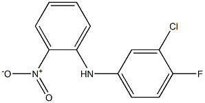 3-chloro-4-fluoro-N-(2-nitrophenyl)aniline 结构式