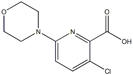 3-chloro-6-(morpholin-4-yl)pyridine-2-carboxylic acid 结构式