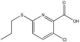 3-chloro-6-(propylsulfanyl)pyridine-2-carboxylic acid 结构式