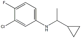 3-chloro-N-(1-cyclopropylethyl)-4-fluoroaniline 结构式