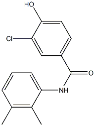 3-chloro-N-(2,3-dimethylphenyl)-4-hydroxybenzamide 结构式