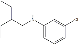 3-chloro-N-(2-ethylbutyl)aniline 结构式