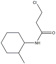3-chloro-N-(2-methylcyclohexyl)propanamide 结构式