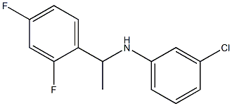 3-chloro-N-[1-(2,4-difluorophenyl)ethyl]aniline 结构式