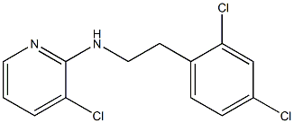 3-chloro-N-[2-(2,4-dichlorophenyl)ethyl]pyridin-2-amine 结构式