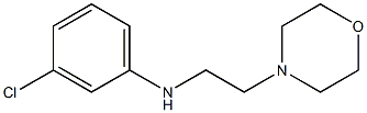 3-chloro-N-[2-(morpholin-4-yl)ethyl]aniline 结构式