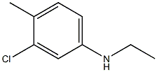 3-chloro-N-ethyl-4-methylaniline 结构式