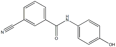 3-cyano-N-(4-hydroxyphenyl)benzamide 结构式