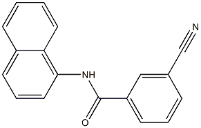 3-cyano-N-(naphthalen-1-yl)benzamide 结构式