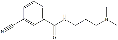 3-cyano-N-[3-(dimethylamino)propyl]benzamide 结构式