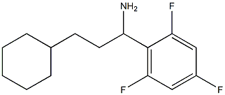 3-cyclohexyl-1-(2,4,6-trifluorophenyl)propan-1-amine 结构式