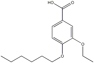 3-ethoxy-4-(hexyloxy)benzoic acid 结构式