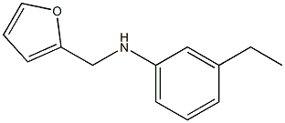 3-ethyl-N-(furan-2-ylmethyl)aniline 结构式