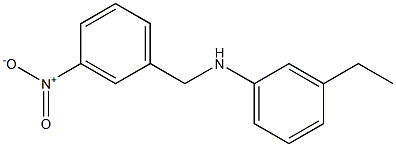 3-ethyl-N-[(3-nitrophenyl)methyl]aniline 结构式