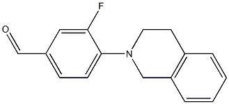 3-fluoro-4-(1,2,3,4-tetrahydroisoquinolin-2-yl)benzaldehyde 结构式