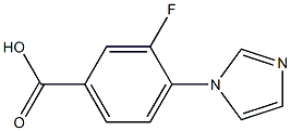 3-氟-4-(1H-咪唑-1-基)苯甲酸 结构式