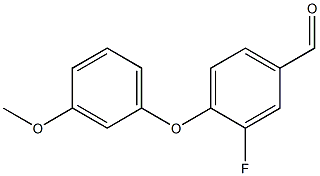 3-fluoro-4-(3-methoxyphenoxy)benzaldehyde 结构式