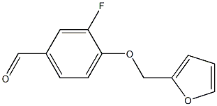 3-fluoro-4-(furan-2-ylmethoxy)benzaldehyde 结构式