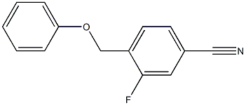 3-fluoro-4-(phenoxymethyl)benzonitrile 结构式