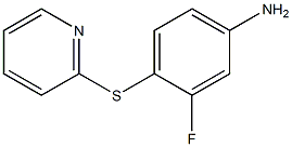 3-fluoro-4-(pyridin-2-ylsulfanyl)aniline 结构式