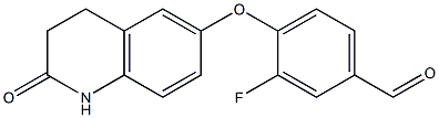 3-fluoro-4-[(2-oxo-1,2,3,4-tetrahydroquinolin-6-yl)oxy]benzaldehyde 结构式